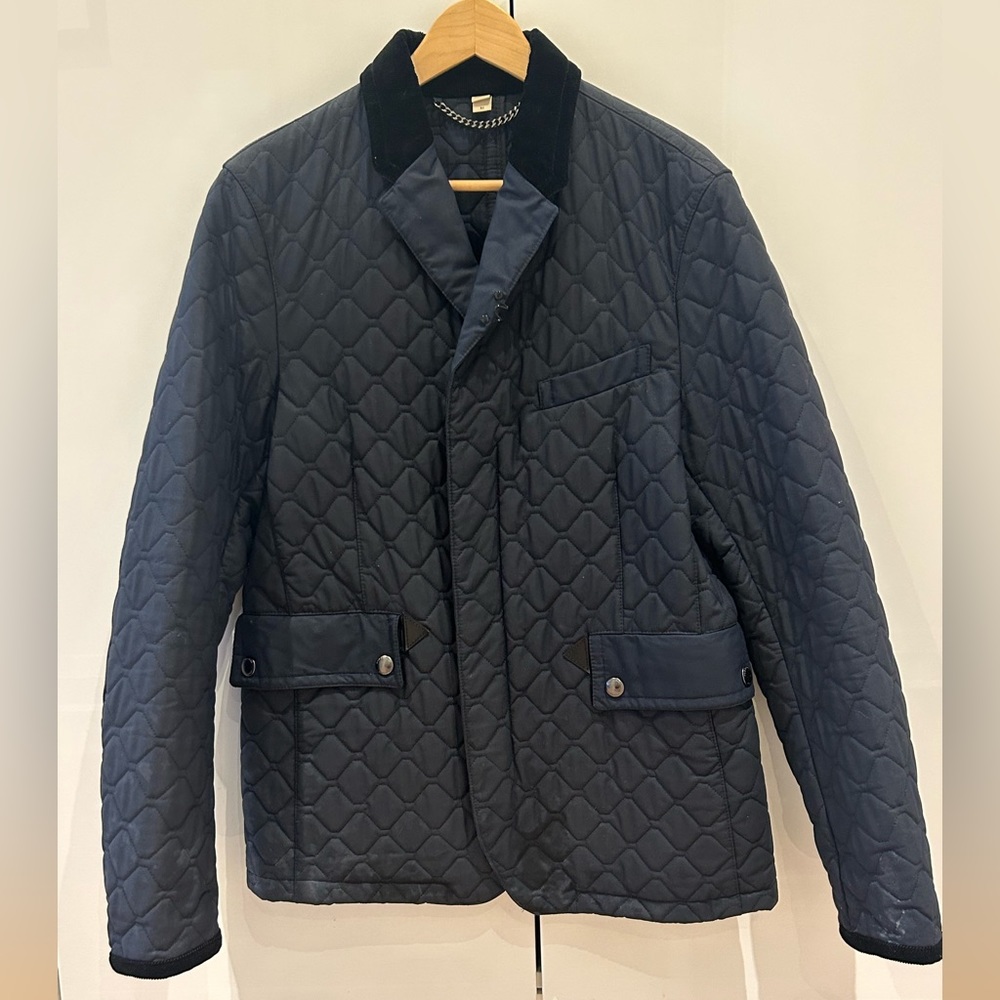 Burberry Men’s Quilted Jacket (Navy)